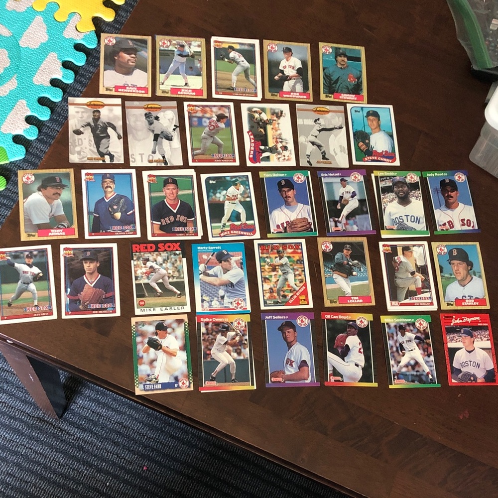 ⛵️ Vintage Boston Red Sox Baseball Trading Card Set